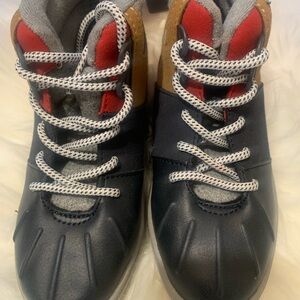 OshKosh B'gosh Navy and Red Lace-Up Kids Boots